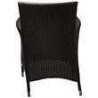 Modway Convene Aluminum and Rattan Patio Dining Armchair in Espresso/Mocha