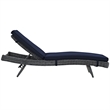 Modway Summon Adjustable Patio Chaise Lounge in Canvas Tuscan