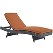 Modway Summon Adjustable Patio Chaise Lounge in Canvas Tuscan
