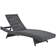 Modway Summon Adjustable Patio Chaise Lounge in Canvas Tuscan