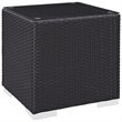 Modway Convene 8-Piece Aluminum and Rattan Patio Sofa Set in Espresso/Red