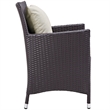 Modway Convene 11-Piece Aluminum and Rattan Patio Dining Set in Espresso/Beige