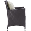 Modway Convene 11-Piece Rattan Aluminum Patio Dining Set in Espresso/Beige