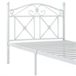 Modway Cottage Modern Style Solidly Welded Iron Twin Bed in White