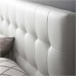 Modway Lily Full Upholstered Faux Leather and Wood Headboard in White