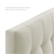 Modway Lily Twin Upholstered Polyester Fabric Headboard in Ivory