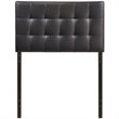 Modway Lily Twin Upholstered Faux Leather and Wood Headboard in Black