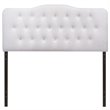 Modway Annabel Queen Upholstered Vinyl and Wood Headboard in White