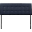 Modway Emily Queen Upholstered Polyester Fabric Headboard in Navy