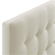 Modway Emily Full Upholstered Polyester Fabric Headboard in Ivory
