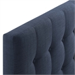 Modway Emily King Upholstered Polyester Fabric Headboard in Navy