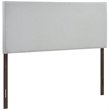 Modway Region Queen Upholstered Linen Fabric Headboard in Sky Gray
