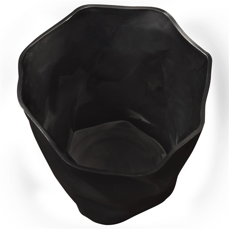 Modway Lava Plastic Pencil Holder in Black