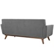 Modway Engage Upholstered Fabric Loveseat in Expectation Gray