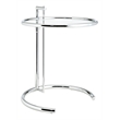 Modway Eileen Gray Modern Glass & Steel End Table in Chrome/Clear