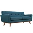 Modway Engage Modern Fabric 2-Piece Set with Loveseat & Armchair in Azure Blue