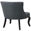 Royal Upholstered Fabric Armchair in Gray
