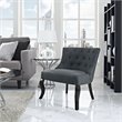 Royal Upholstered Fabric Armchair in Gray
