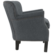 Modway Key Fabric Accent Chair in Gray