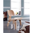 Modway Fathom Modern Durable Molded Plywood Accent Chair in Natural