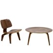 Modway Fathom 2-Piece Modern Style Wood Living Room Set in Walnut