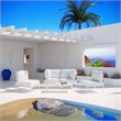 Modway Harmony 5-Piece Outdoor Patio Aluminum Sectional Sofa Set in White