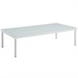 Modway Harmony 5-Piece Outdoor Patio Aluminum Sectional Sofa Set in White/Gray
