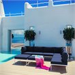 Modway Harmony 8-Piece Outdoor Patio Aluminum Sectional Sofa Set in White/Navy