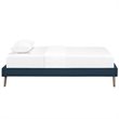 Modway Helen Fabric Upholstered/Solid Wood Frame Twin Platform Bed in Azure