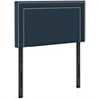Modway Jessamine Twin Upholstered Polyester Fabric Headboard in Azure Blue