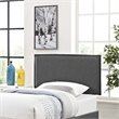 Modway Camille Twin Upholstered Polyester Fabric Headboard in Gray
