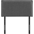 Modway Camille Twin Upholstered Polyester Fabric Headboard in Gray