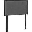 Modway Camille Twin Upholstered Polyester Fabric Headboard in Gray