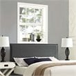 Modway Camille Full Upholstered Polyester Fabric Headboard in Gray