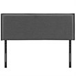 Modway Camille Full Upholstered Polyester Fabric Headboard in Gray