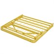 Modway Horizon Stainless Steel Twin Metal Bed Frame in Yellow