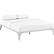 Modway Ollie Modern Sturdy Powder Coated Steel Full Bed Frame in Silver