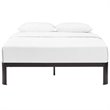 Modway Corinne Modern Sturdy Powder Coated Steel Full Bed Frame in Brown