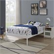 Modway Elsie Modern Sturdy Powder Coated Steel Twin Bed Frame in White