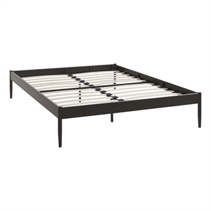 Modway Elsie Modern Sturdy Powder Coated Steel King Bed Frame in Brown