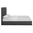 Modway Madeline Fabric Upholstered Queen Bed in Cappuccino and Smoke