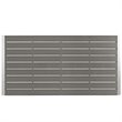 Modway Shore Outdoor Patio Wood and Aluminum Dining Table in Silver/Gray