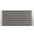 Modway Shore Outdoor Patio Wood and Aluminum Rectangle Bar Table in Silver/Gray