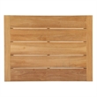 Modway Upland Solid Teak Wood Outdoor Patio Coffee Table in Natural