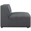 Modway Mingle Modern Style Polyester Fabric Armless Chair in Gray