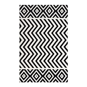 Modway Ailani 8' x 10' Area Rug in Black and White