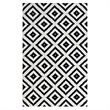 Modway Alika Trellis 5' x 8' Area Rug in Black and White