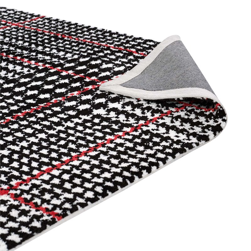 Modway Kaja 5' x 8' Area Rug in Ivory and Black
