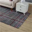 Modway Kaja 5' x 8' Area Rug in Ivory and Black