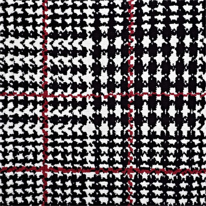 Modway Kaja 5' x 8' Area Rug in Ivory and Black